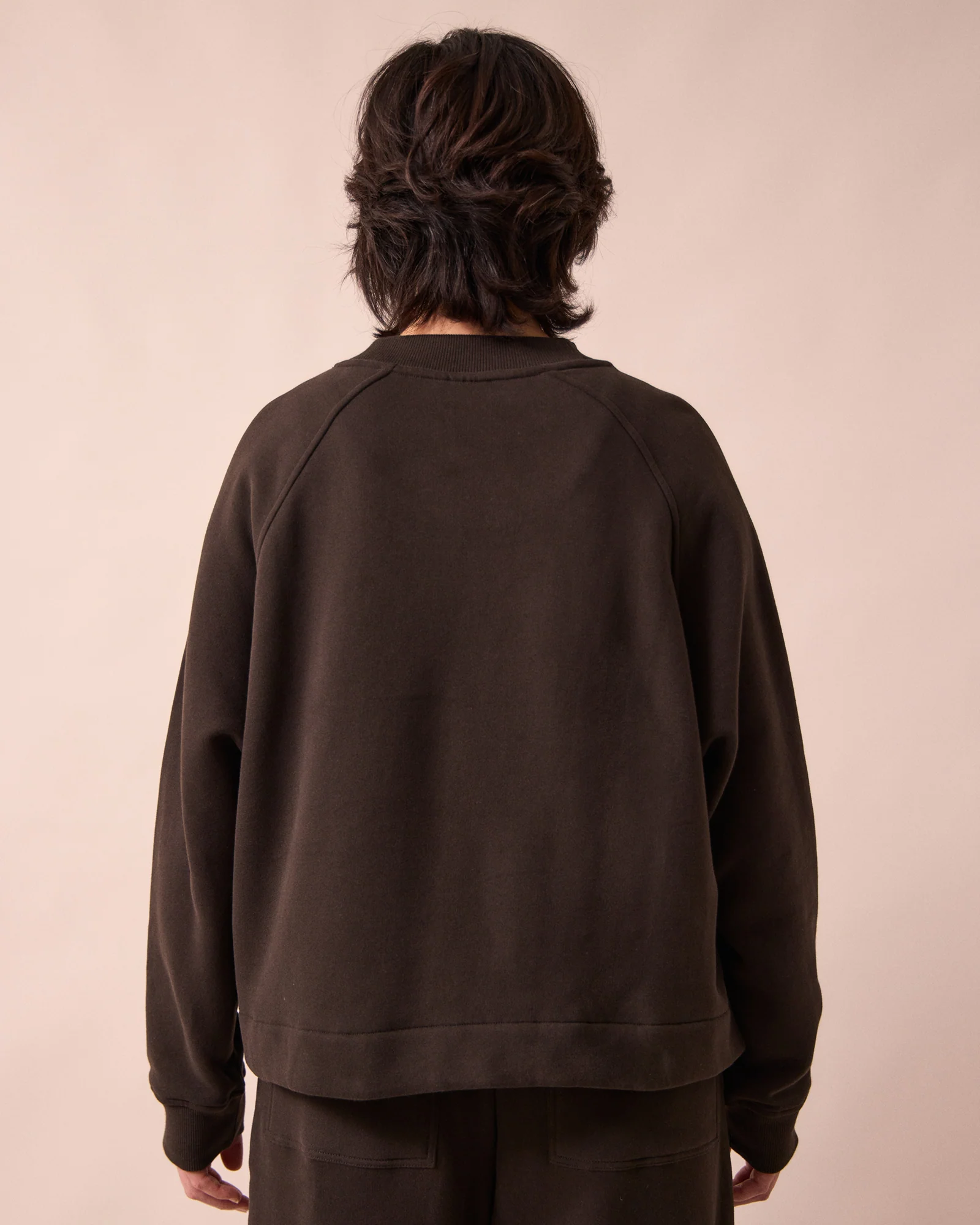 Noa Ganache Fleeceback Jersey Jumper - Image 3