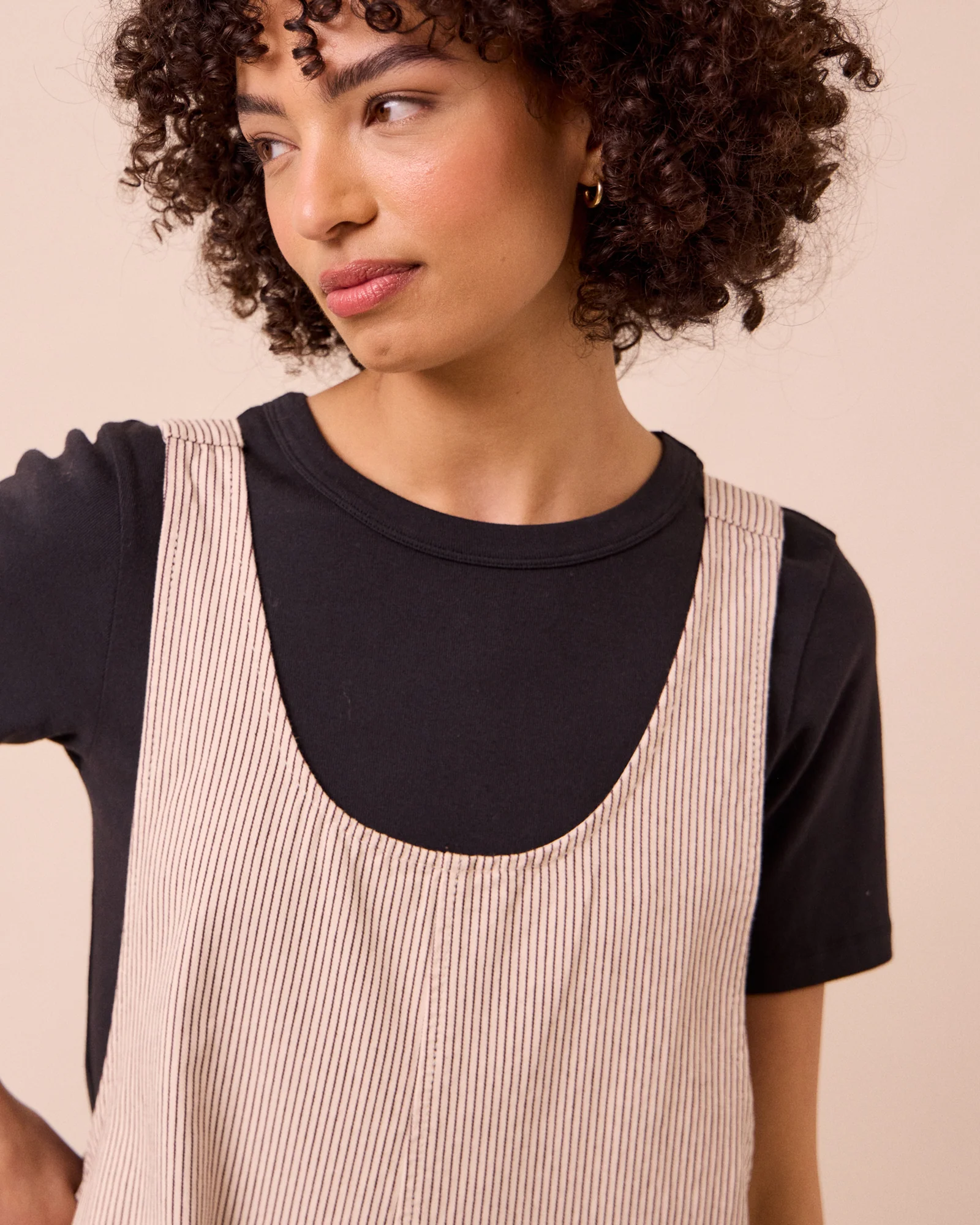 Ophelia Shell Hickory Stripe Denim Jumpsuit - Image 4