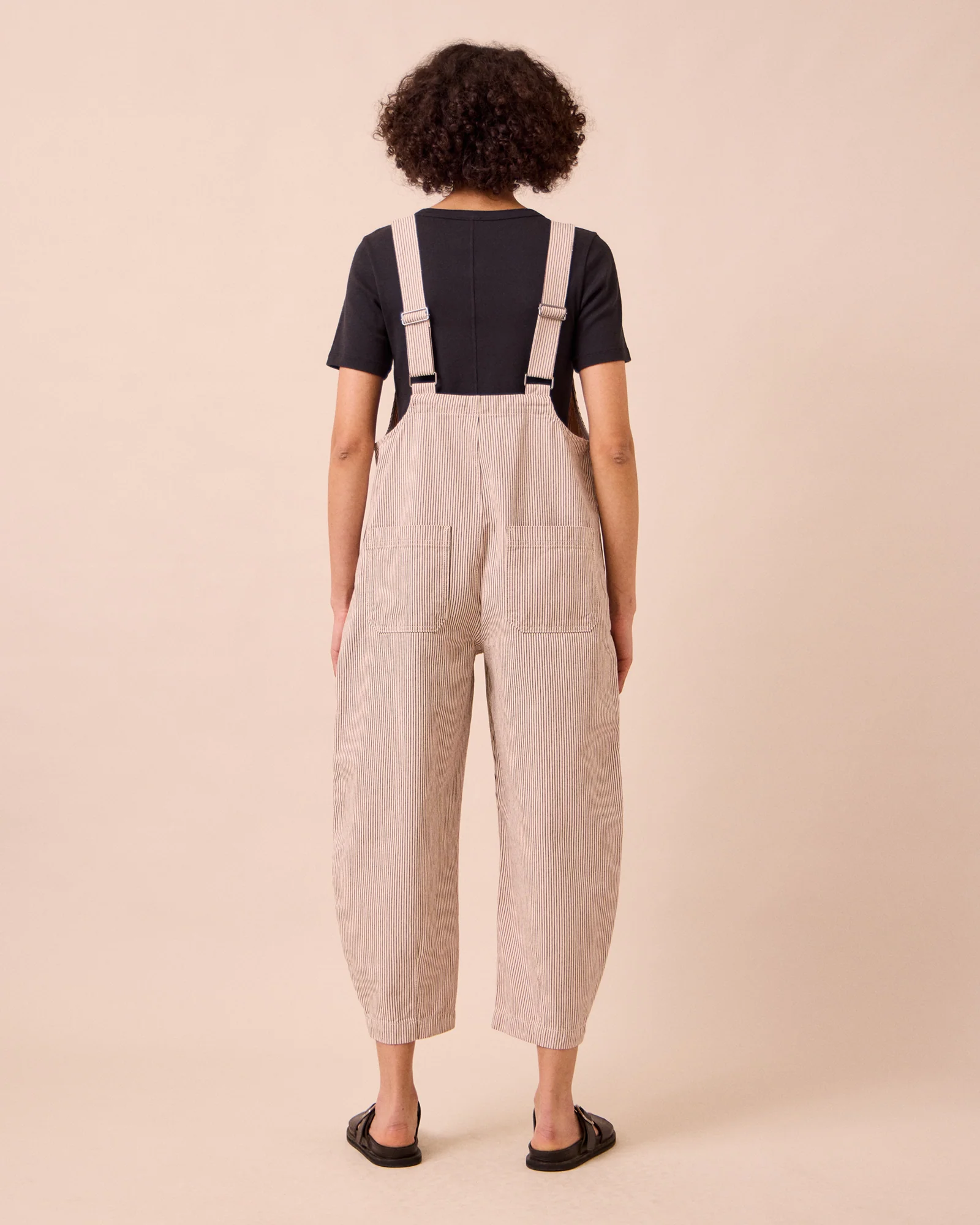 Ophelia Shell Hickory Stripe Denim Jumpsuit - Image 5