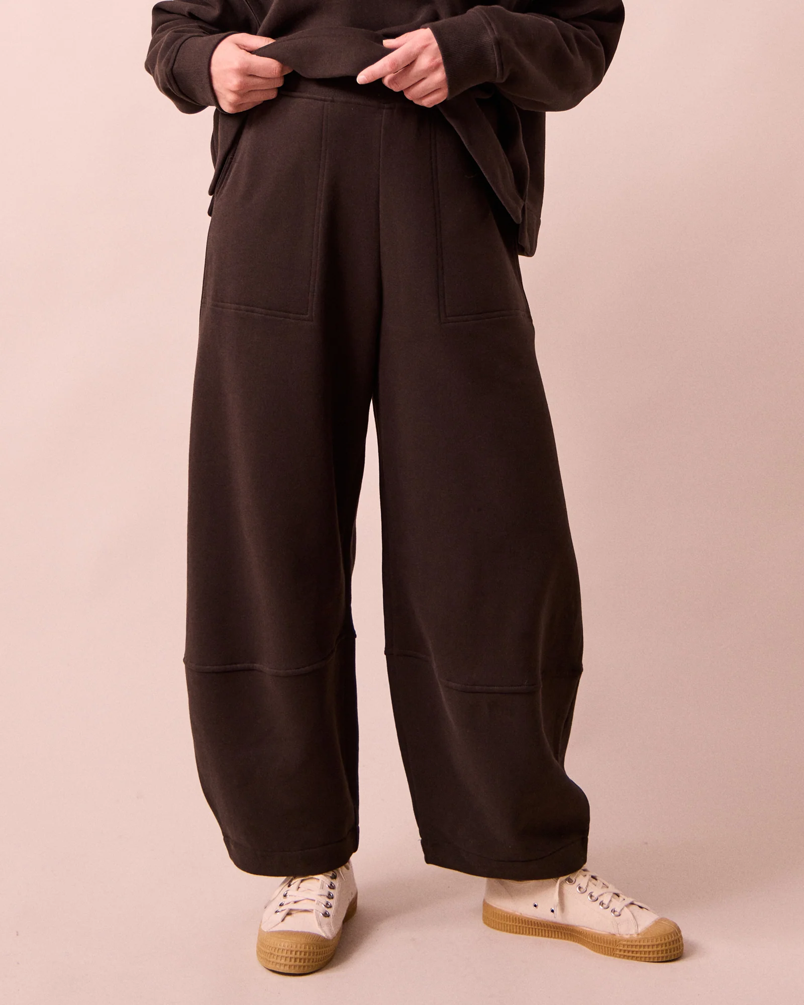 Pascale Ganache Fleeceback Jersey Trousers - Image 2