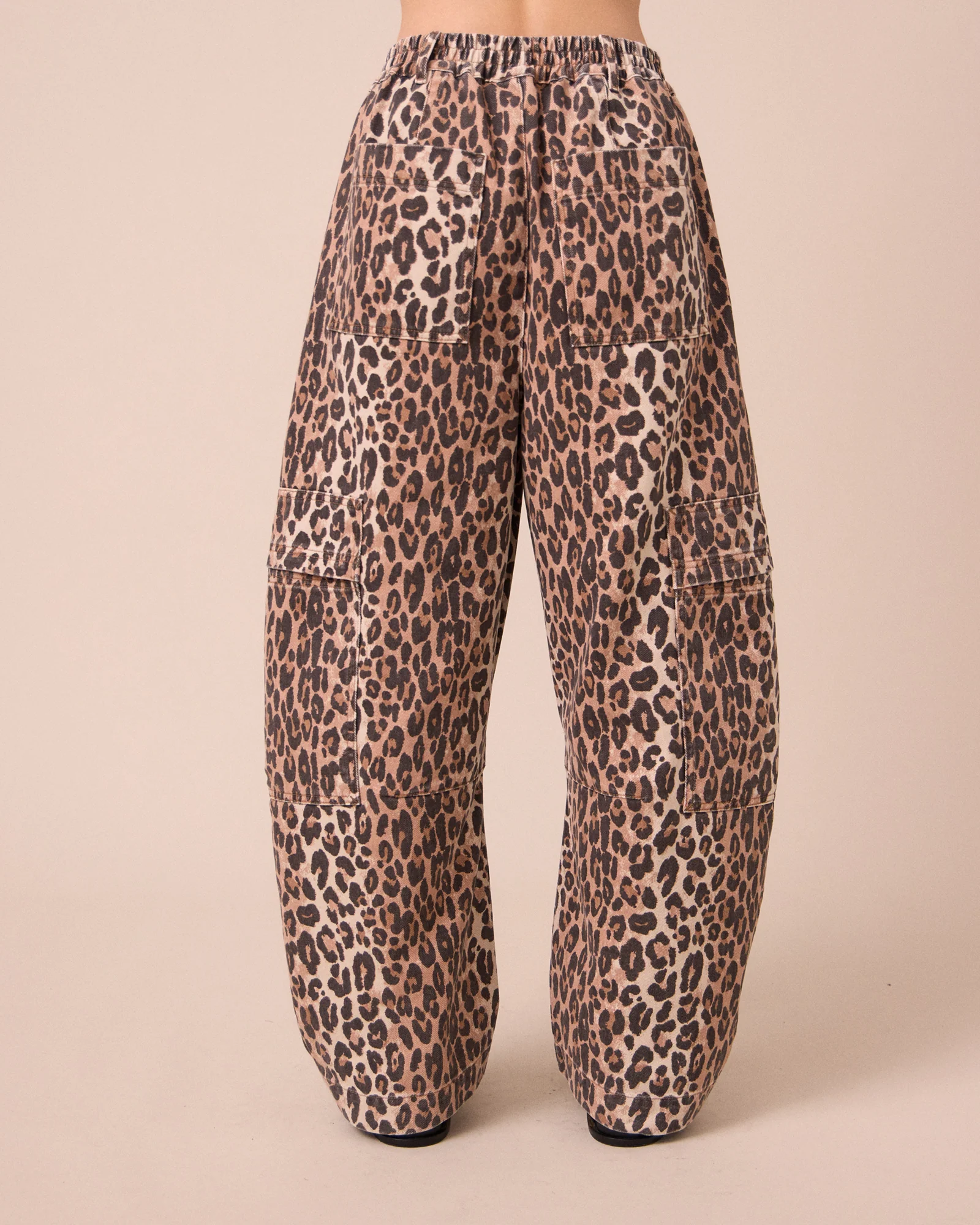 Reba Leopard Print Denim Jeans - Image 5