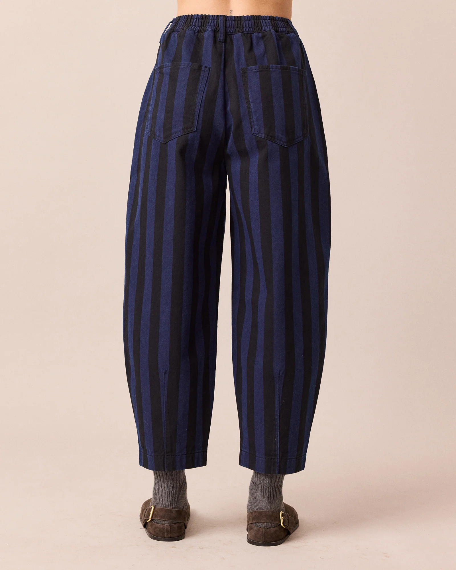 Remi Blue & Black Stripe Denim Jeans - Image 3