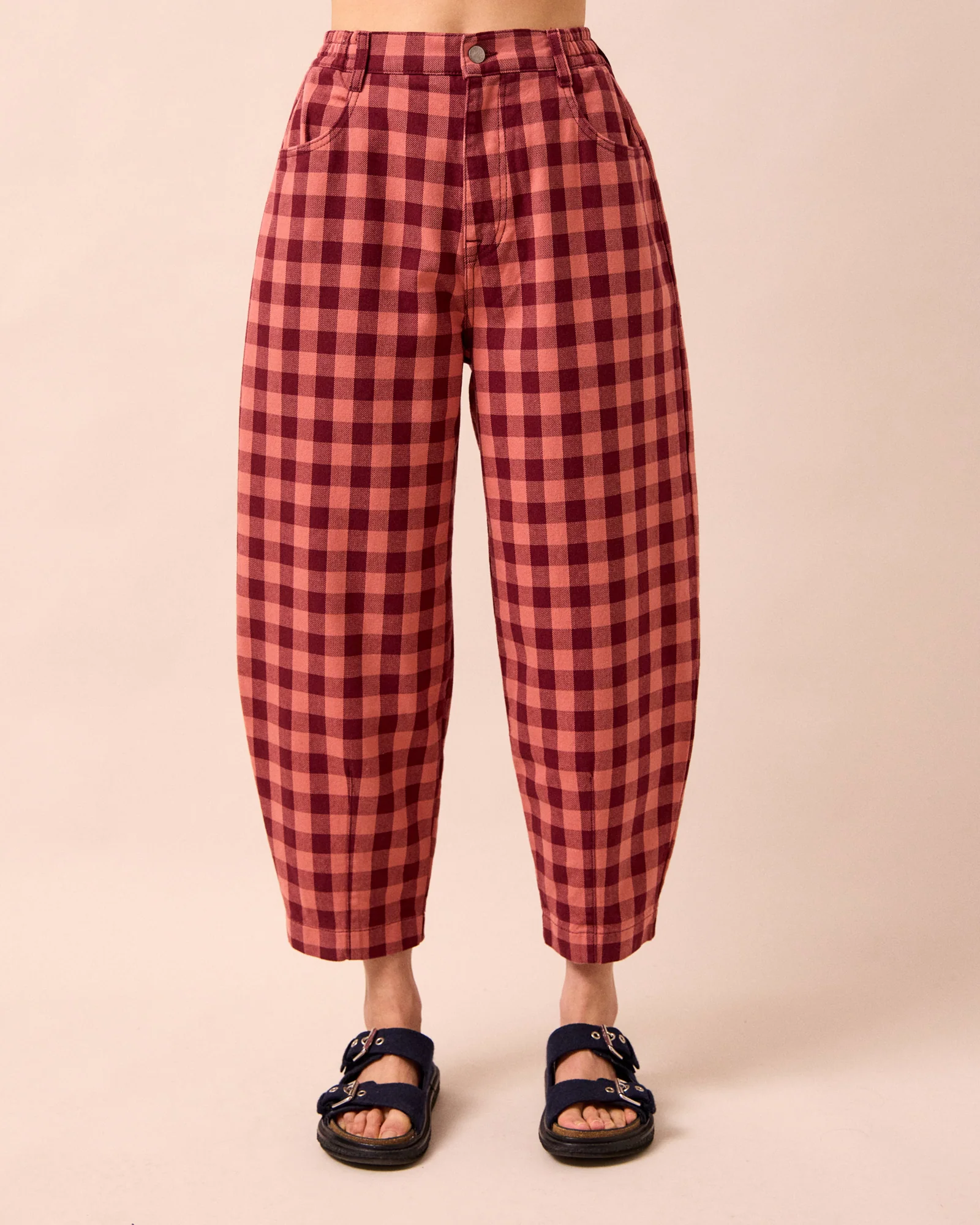 Remi Cactus Rose Check Denim Jeans - Image 3