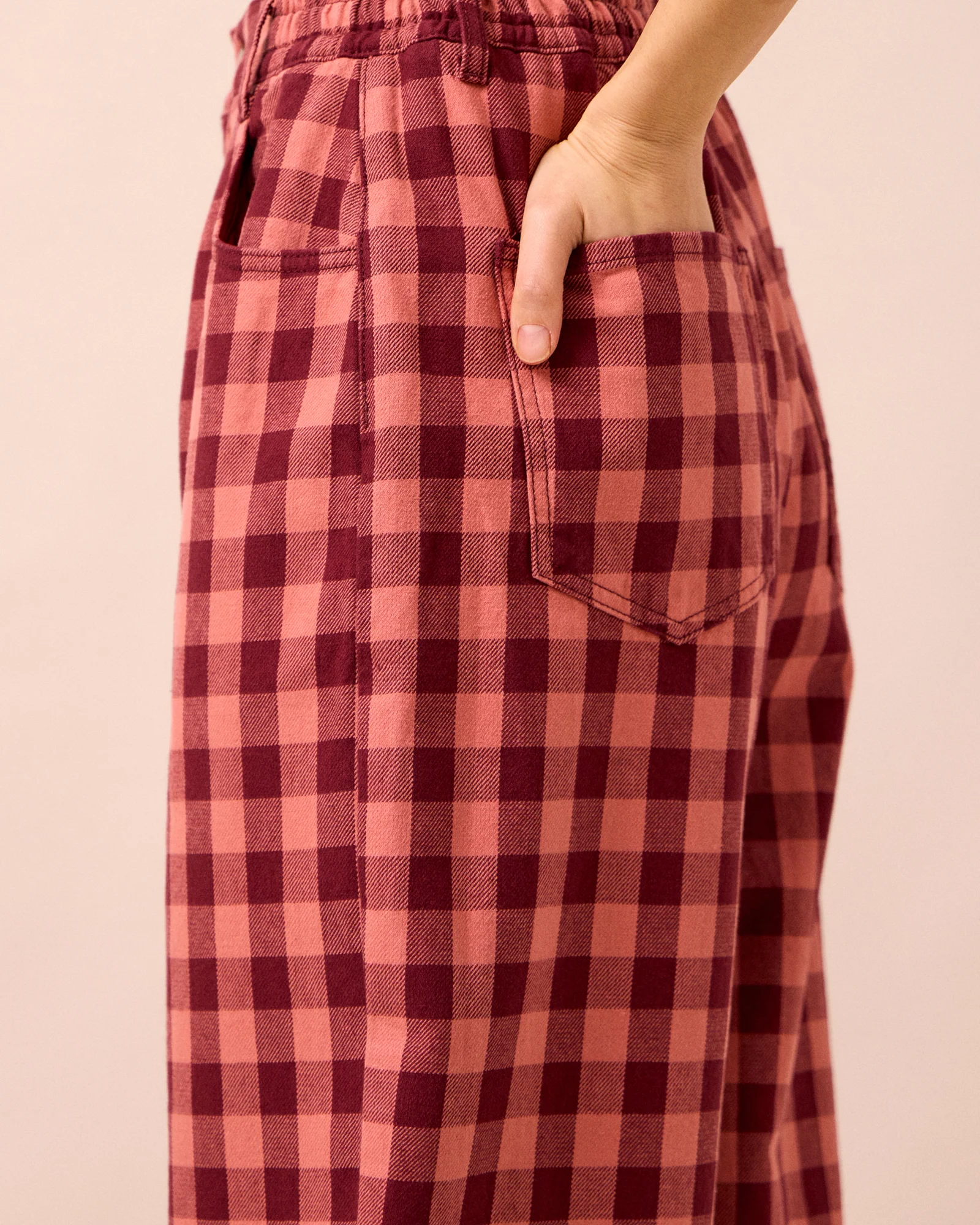 Remi Cactus Rose Check Denim Jeans - Image 5