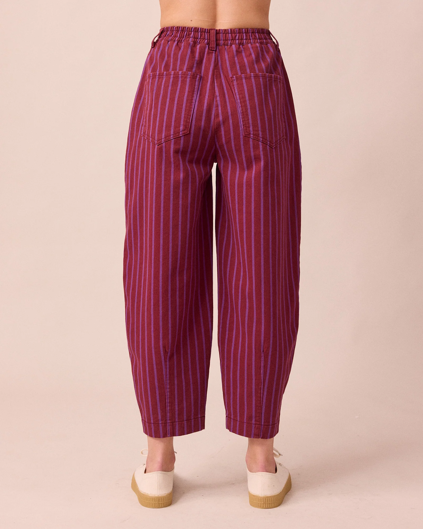 Remi Russet & Violet Stripe Denim Jeans - Image 6
