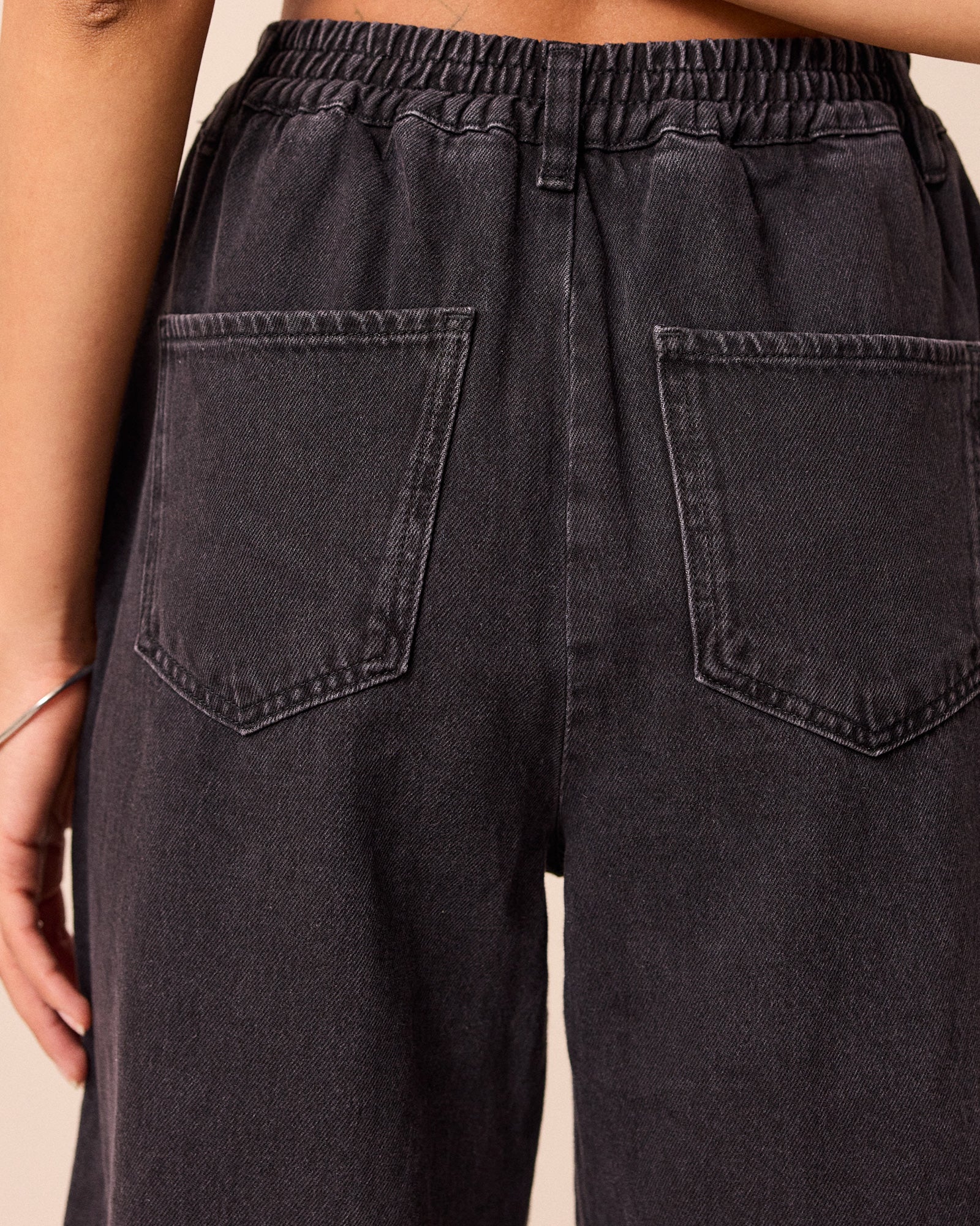 Remi Washed Black Denim Jeans - Image 5