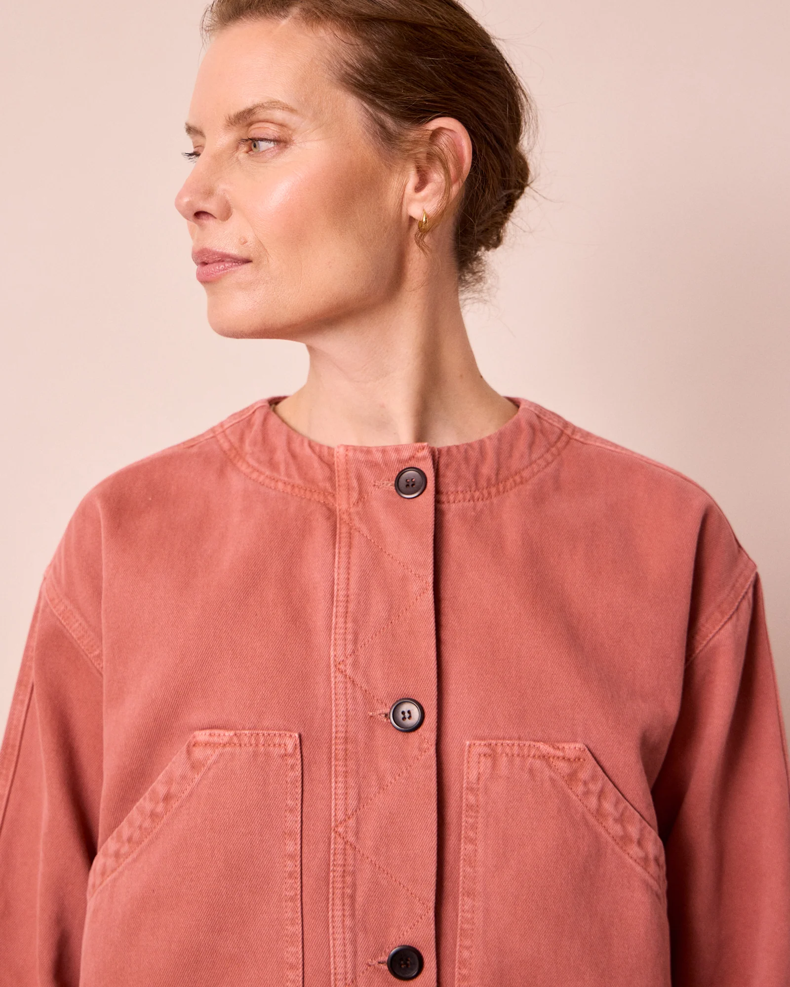 Rosa Clay Pink Denim Jacket - Image 5