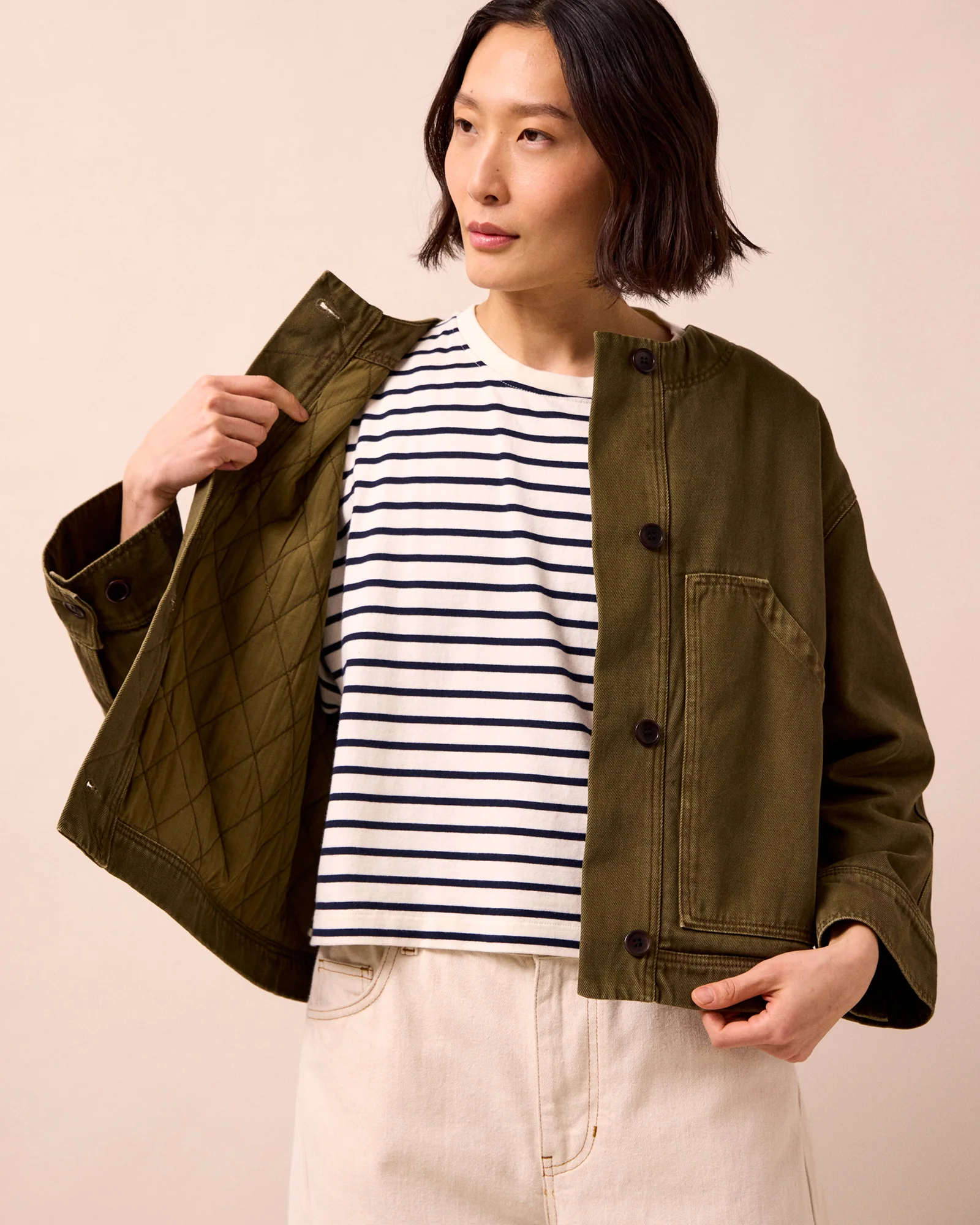 Rosa Olive Denim Jacket - Image 5