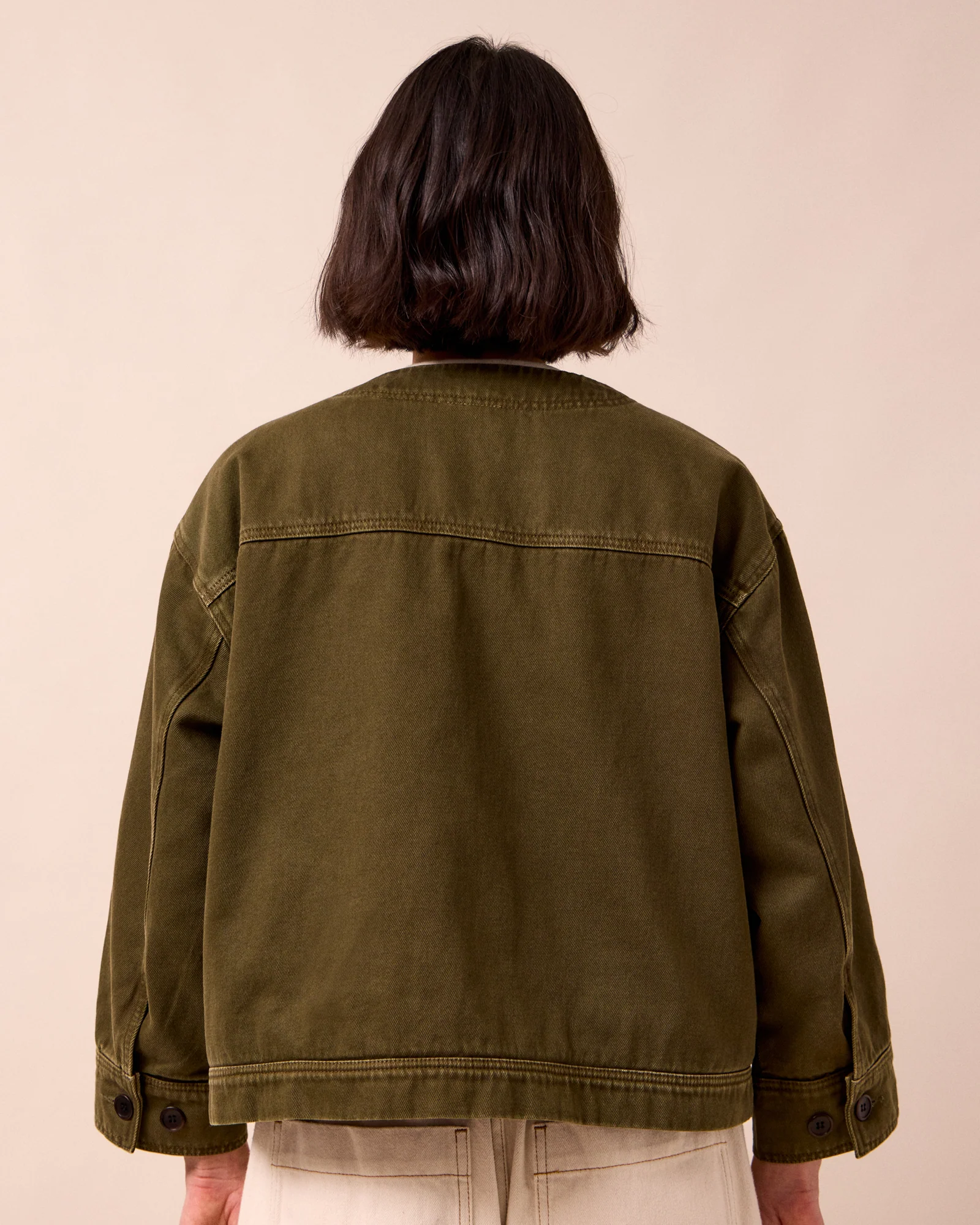 Rosa Olive Denim Jacket - Image 6