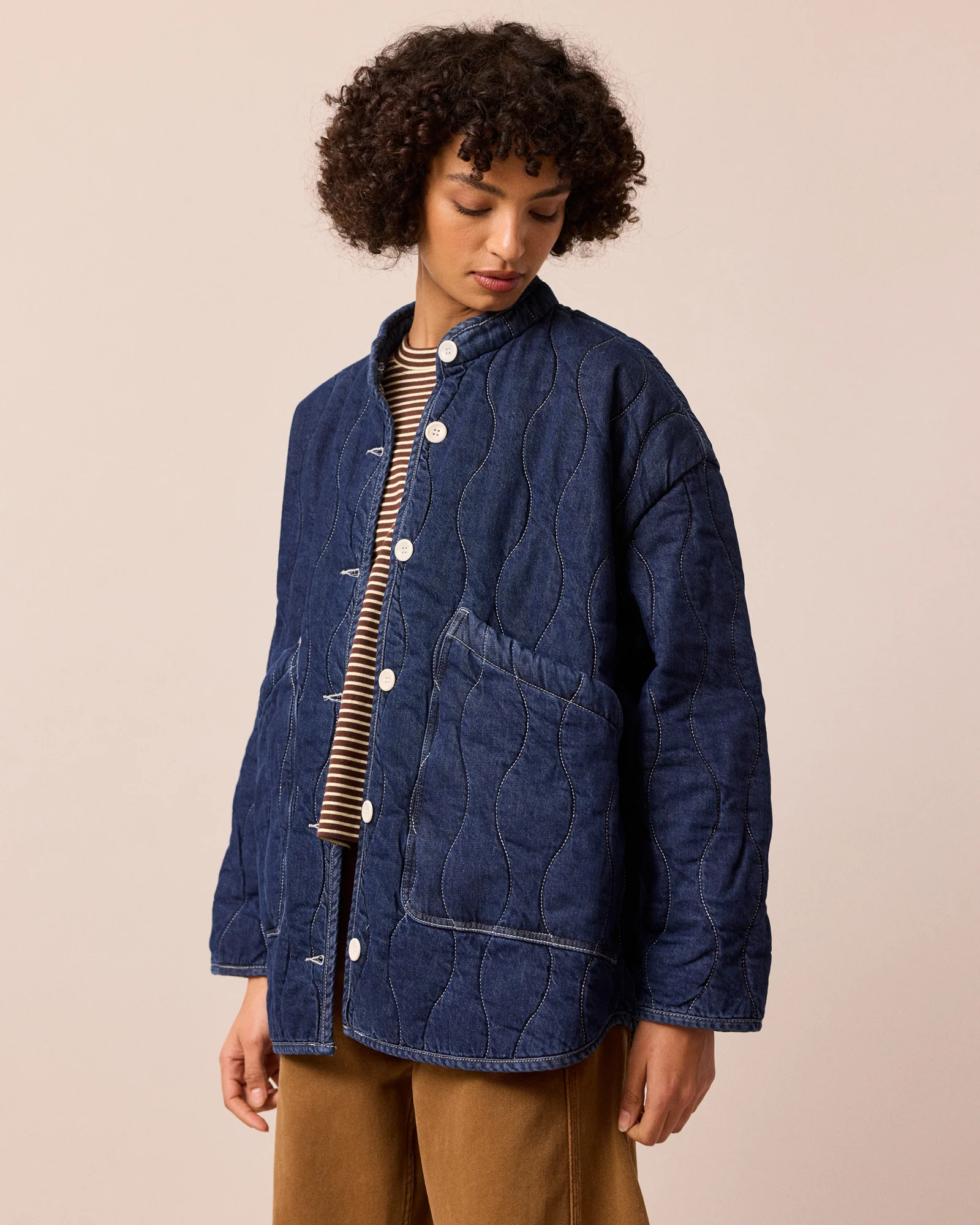 Rue Dark Wash Denim Jacket - Image 4