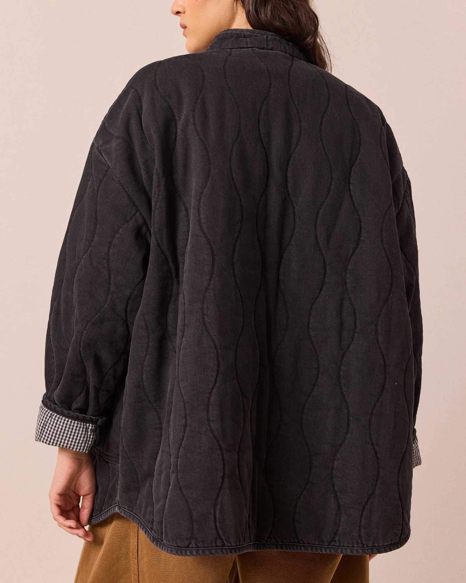 Rue Washed Black Denim Jacket - Image 3