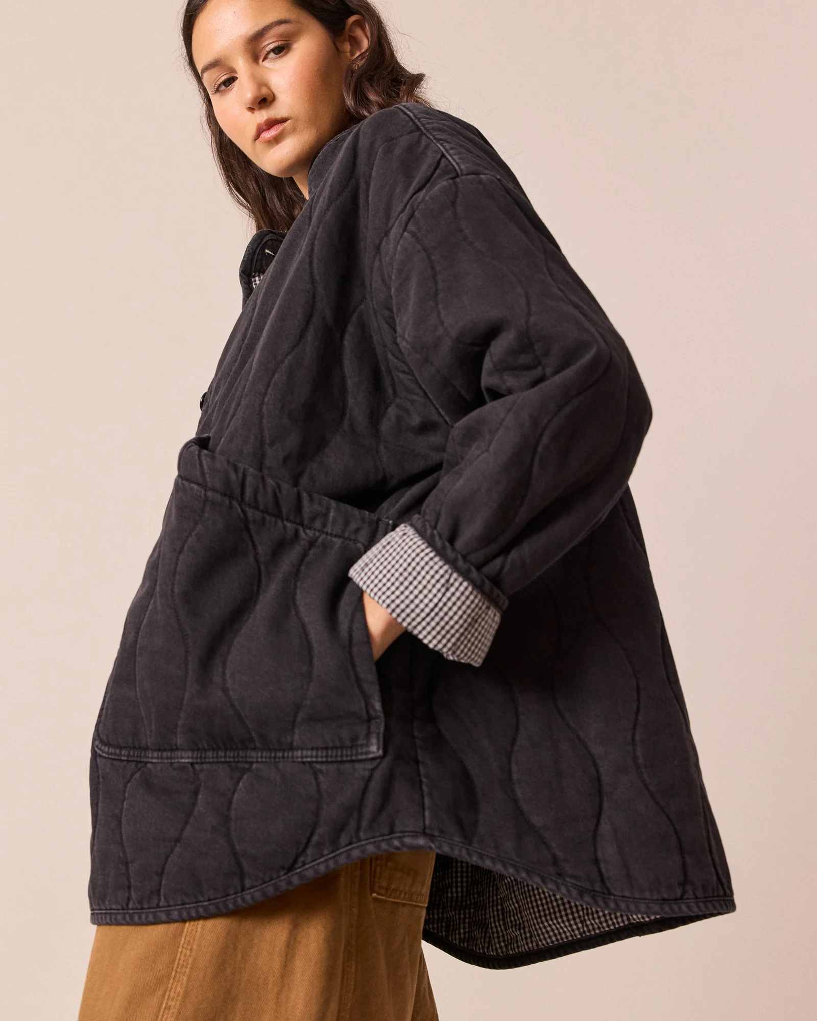 Rue Washed Black Denim Jacket - Image 5