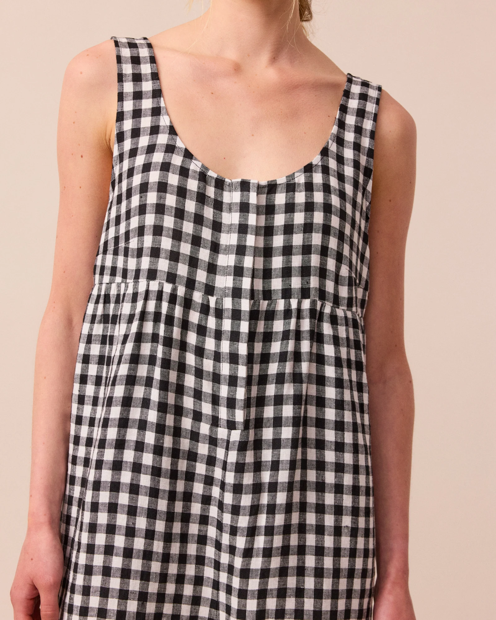 Savannah Jumpsuit - Black and White Gingham - Image 4