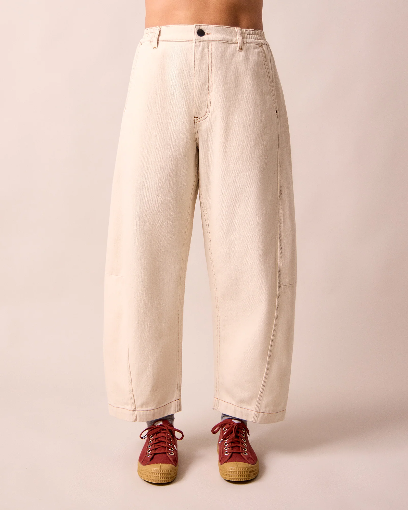 Tori Ecru Denim Jeans - Image 3