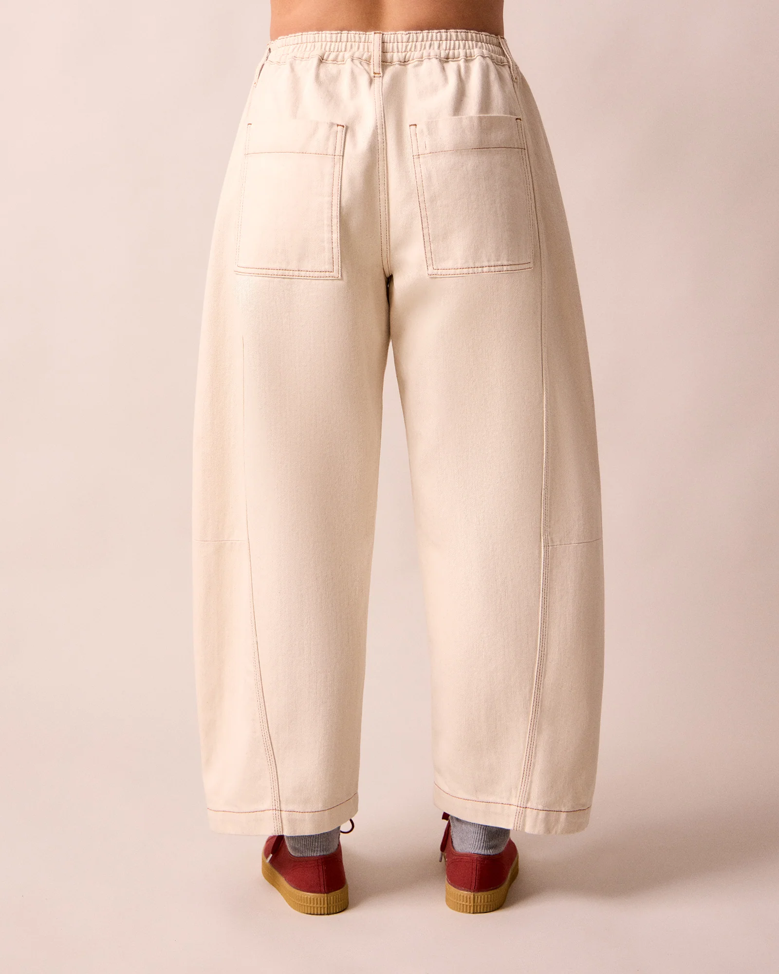 Tori Ecru Denim Jeans - Image 4