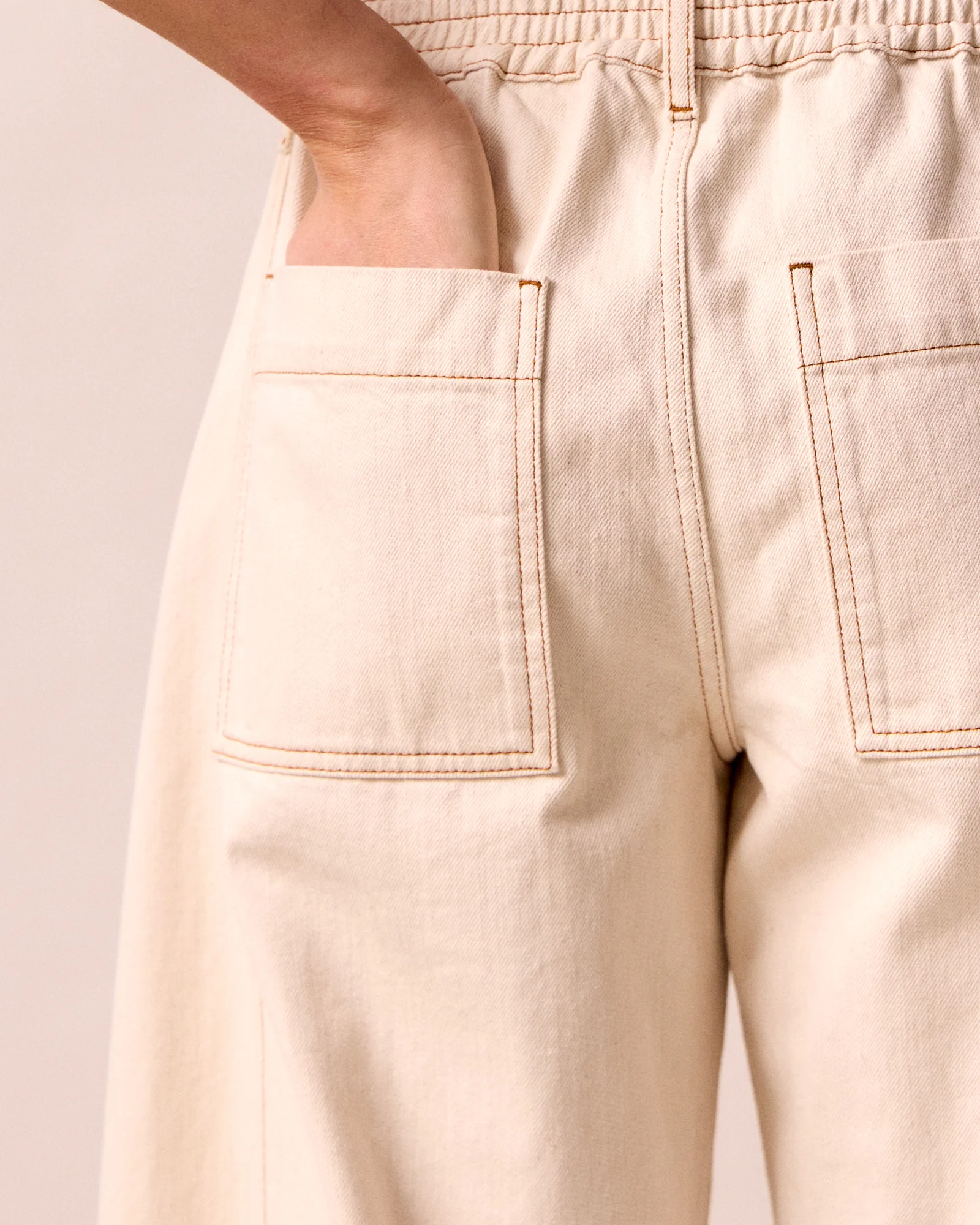 Tori Ecru Denim Jeans - Image 5