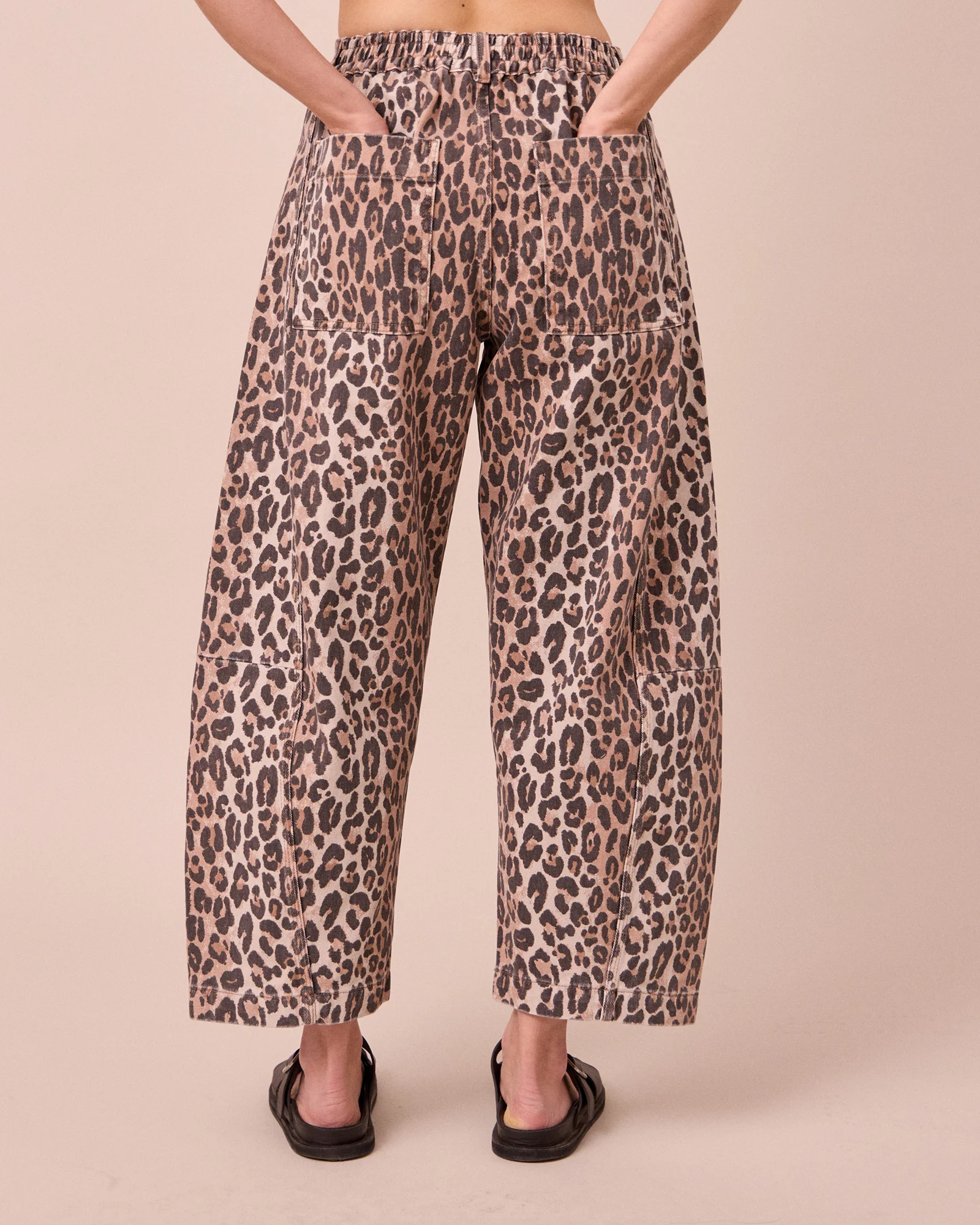 Tori Leopard Denim Trousers - Image 4