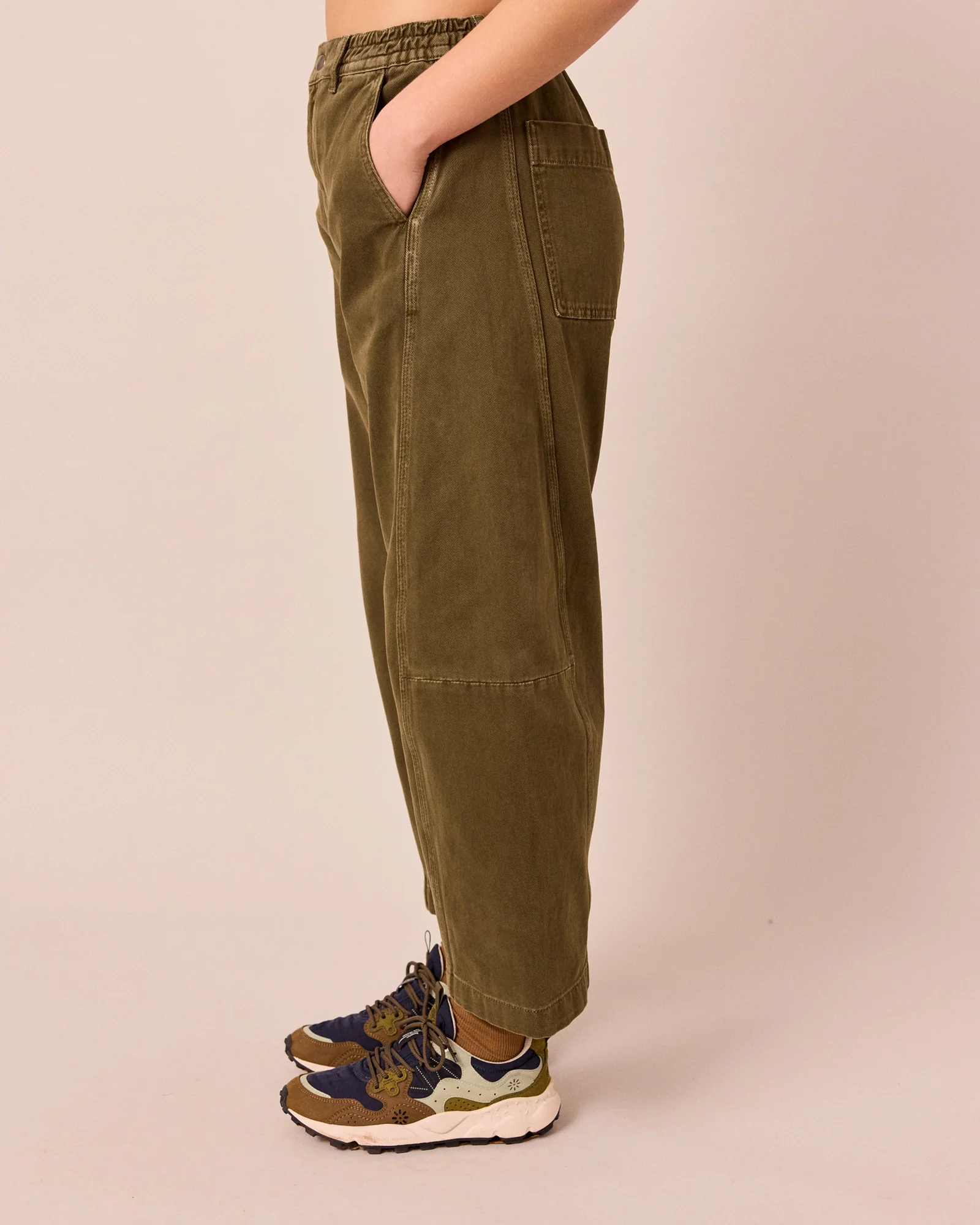 Tori Olive Denim Jeans - Image 3