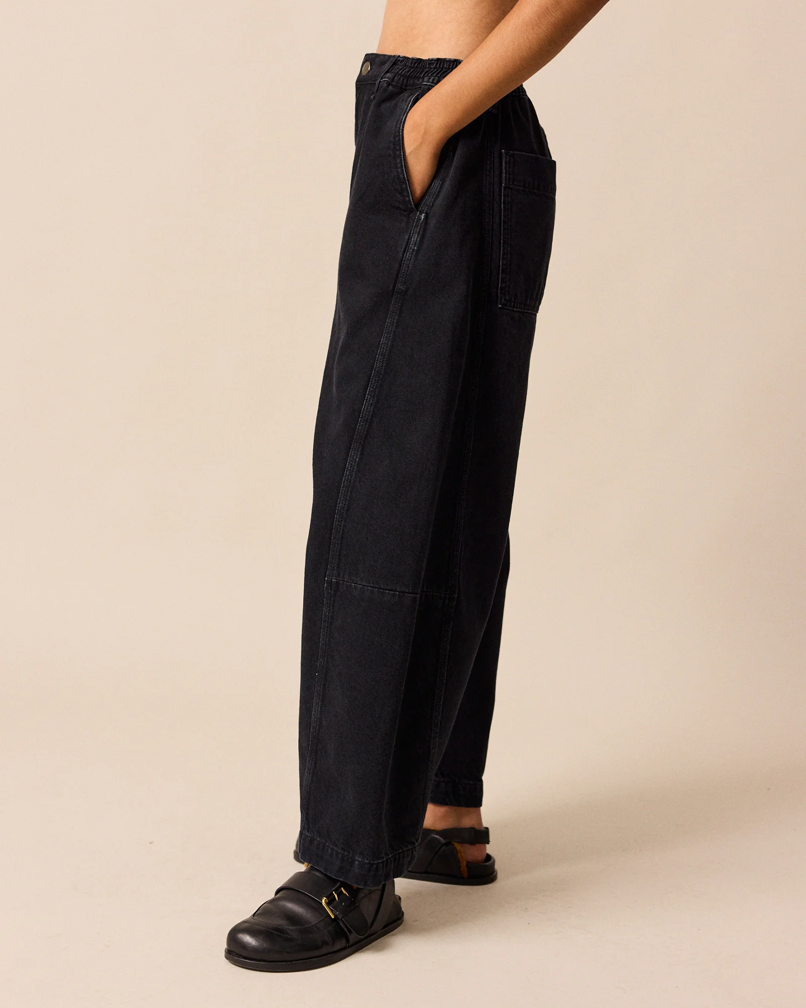 Tori Washed Black Denim Jeans - Image 3