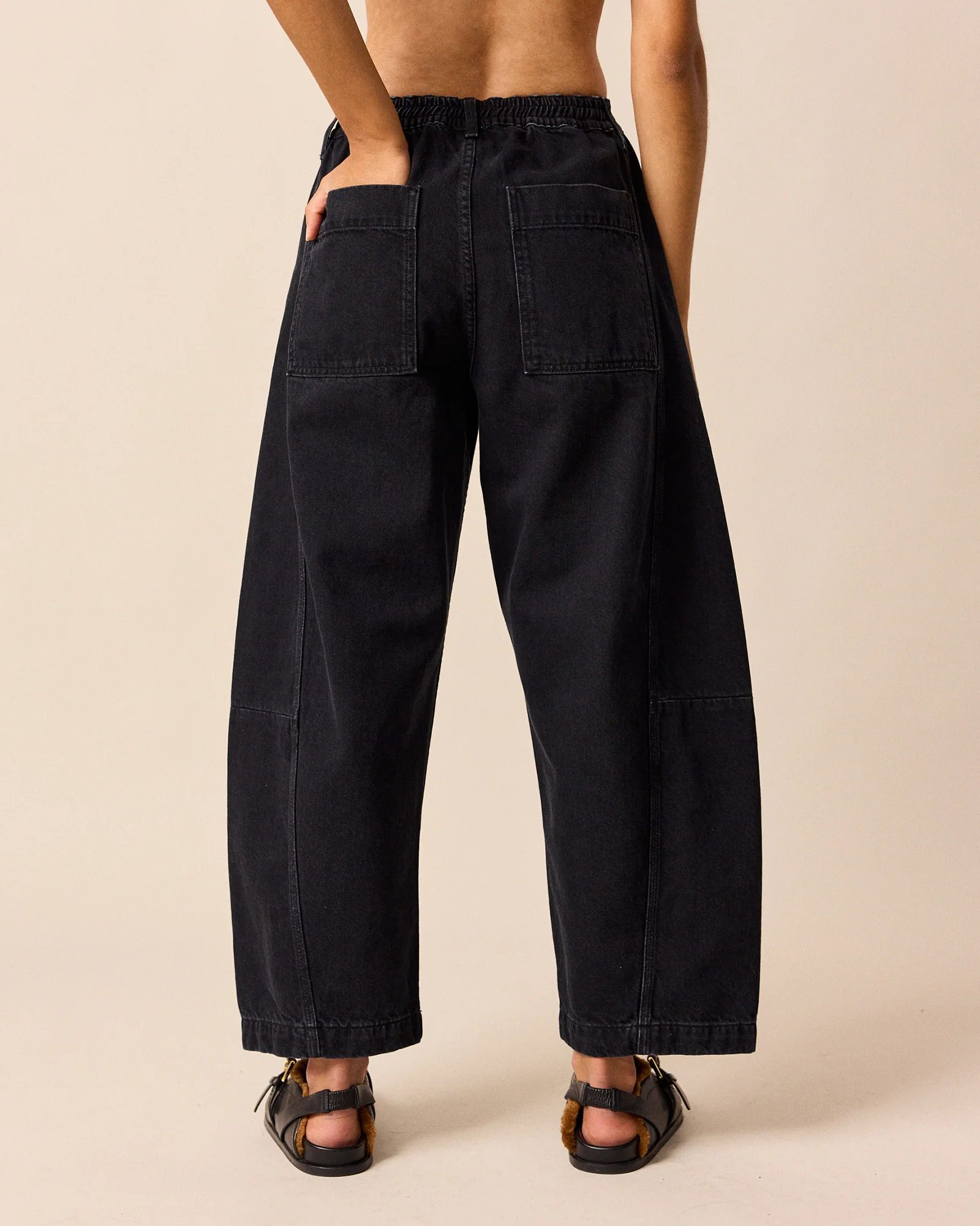 Tori Washed Black Denim Jeans - Image 4
