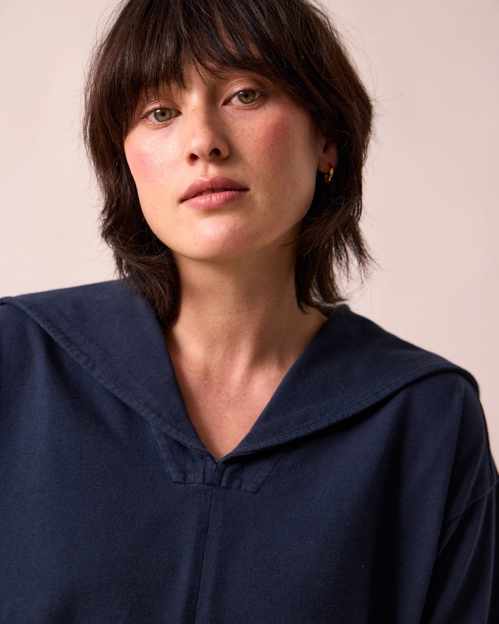 Uma Navy Jersey Top - Image 5