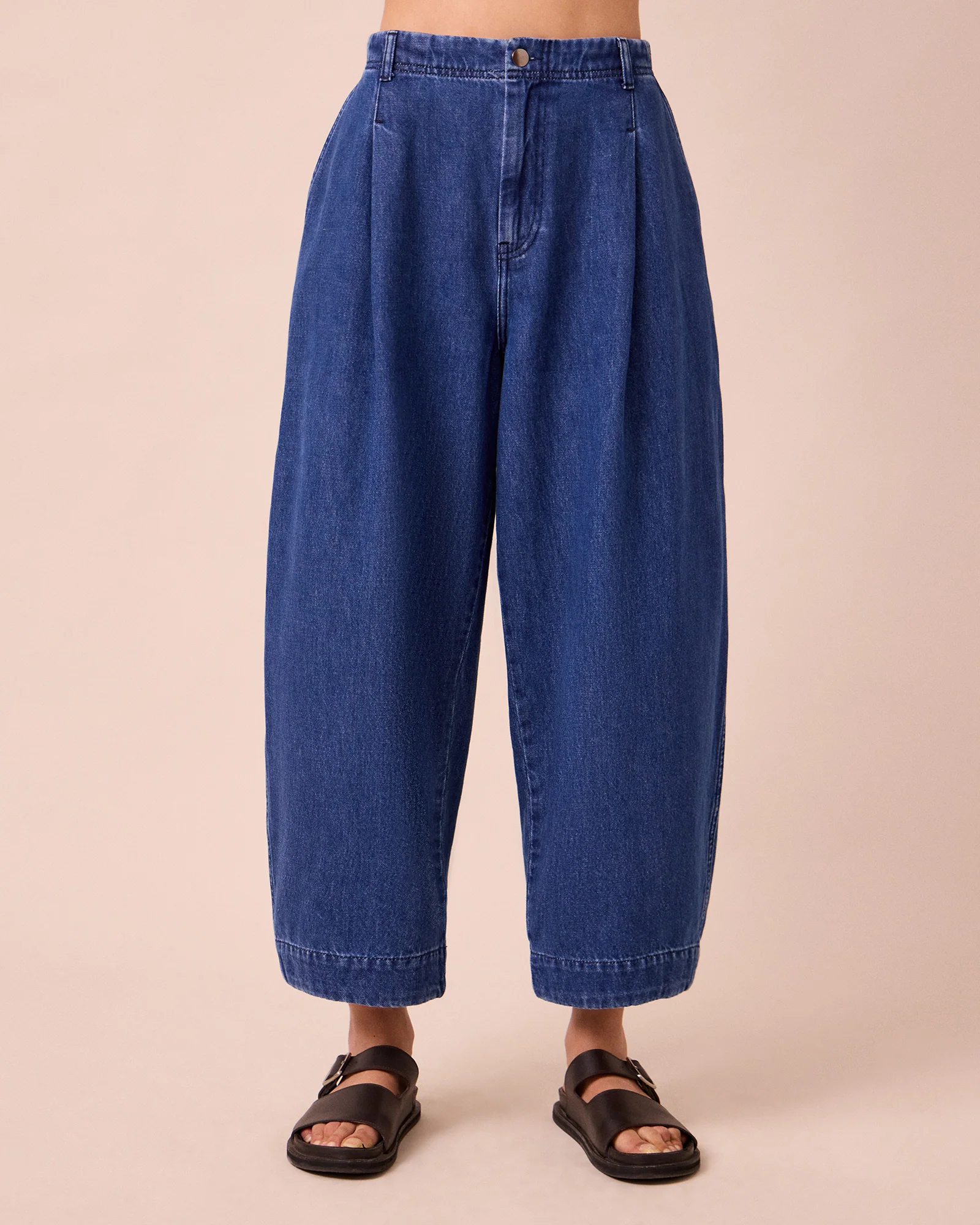 Veda Mid Blue Denim Trousers - Image 3