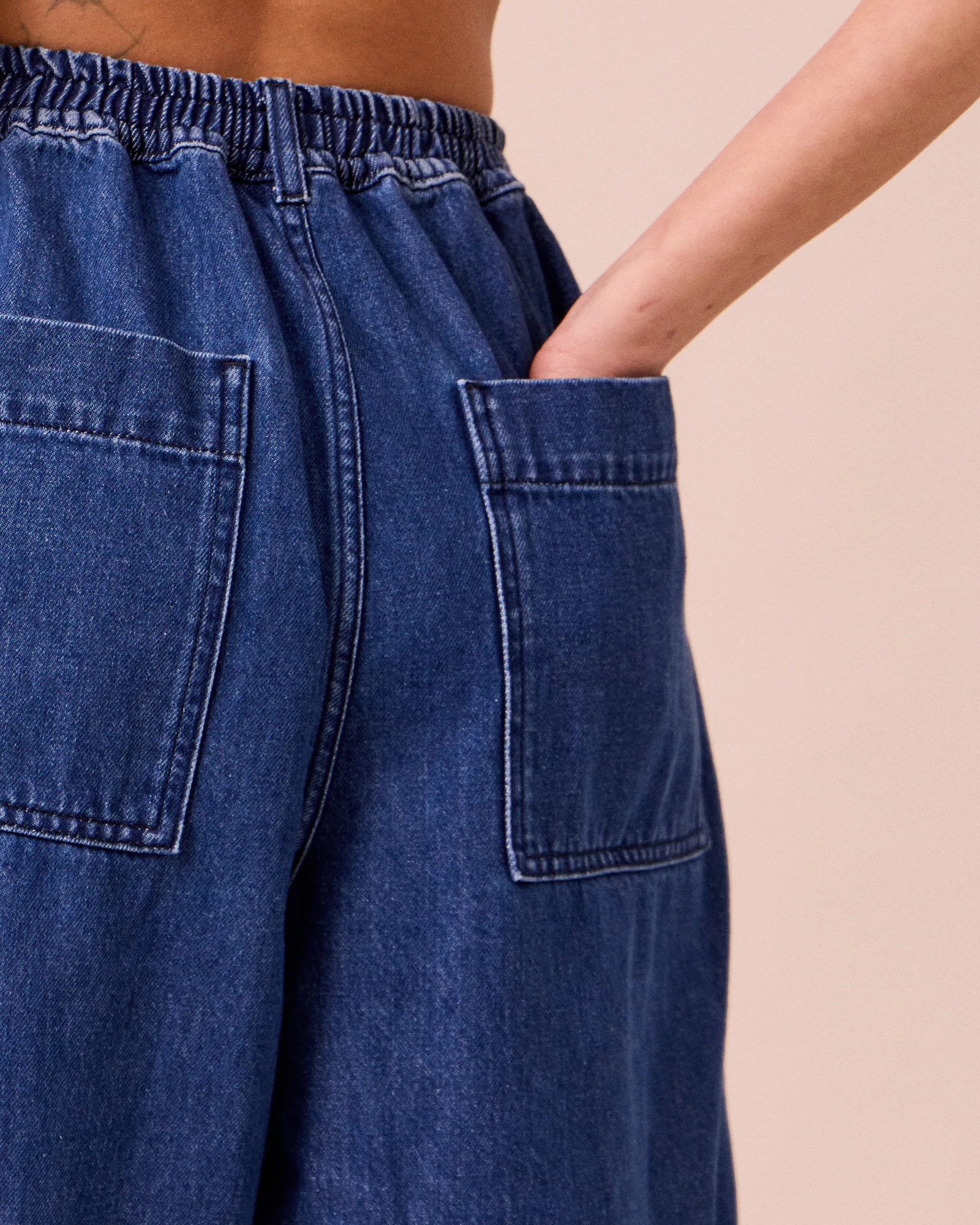 Veda Mid Blue Denim Trousers - Image 5