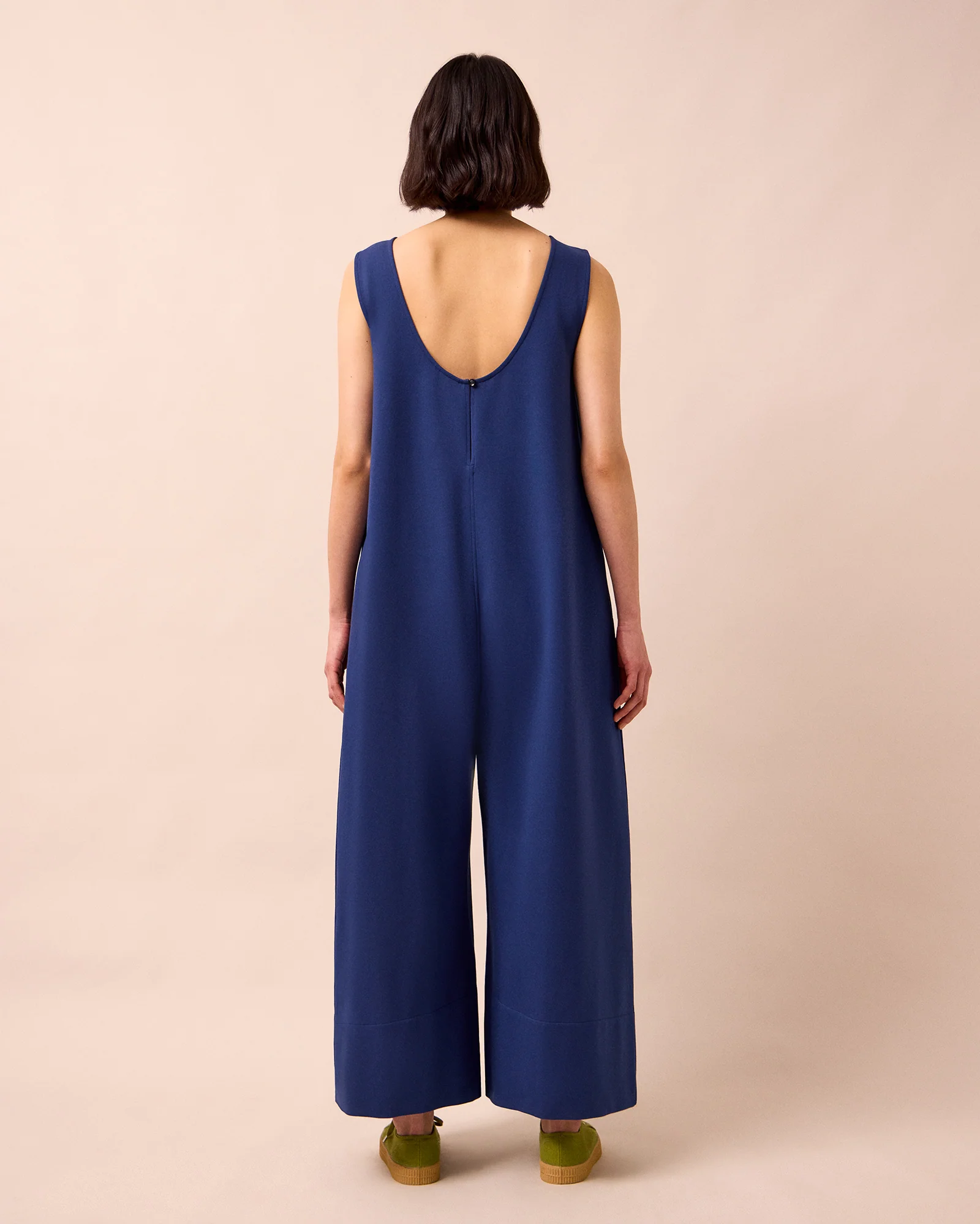 Vivienne French Navy Jersey Jumpsuit - Image 3
