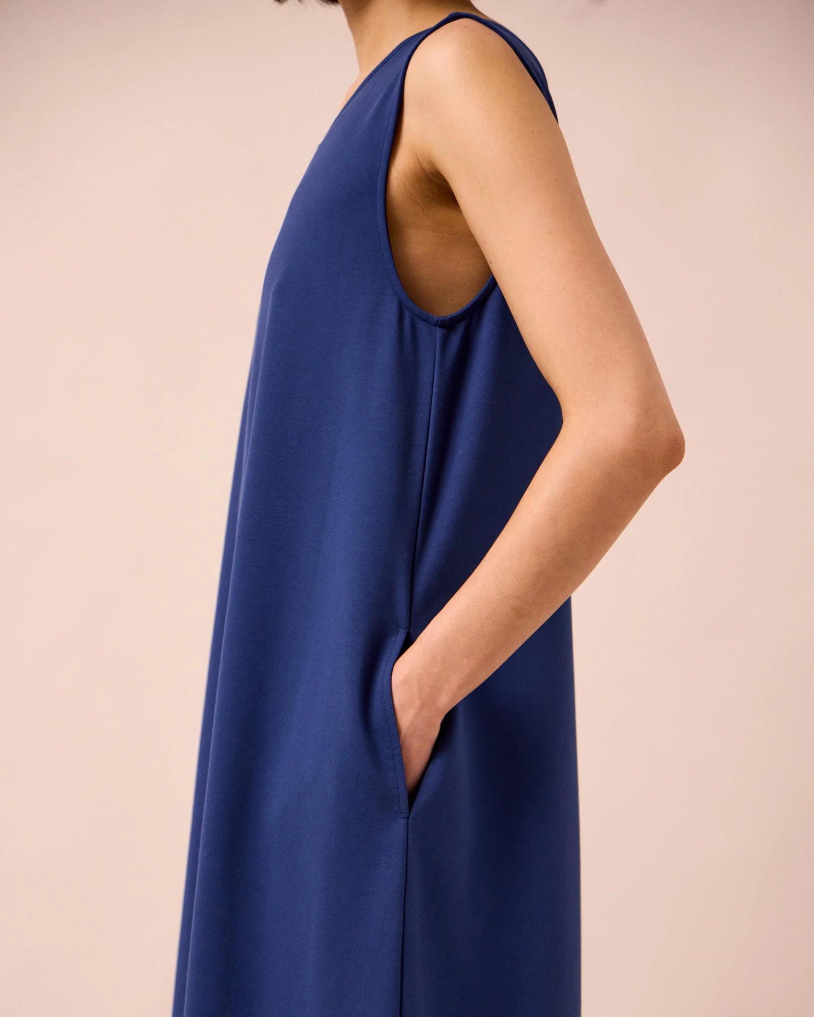 Vivienne French Navy Jersey Jumpsuit - Image 5